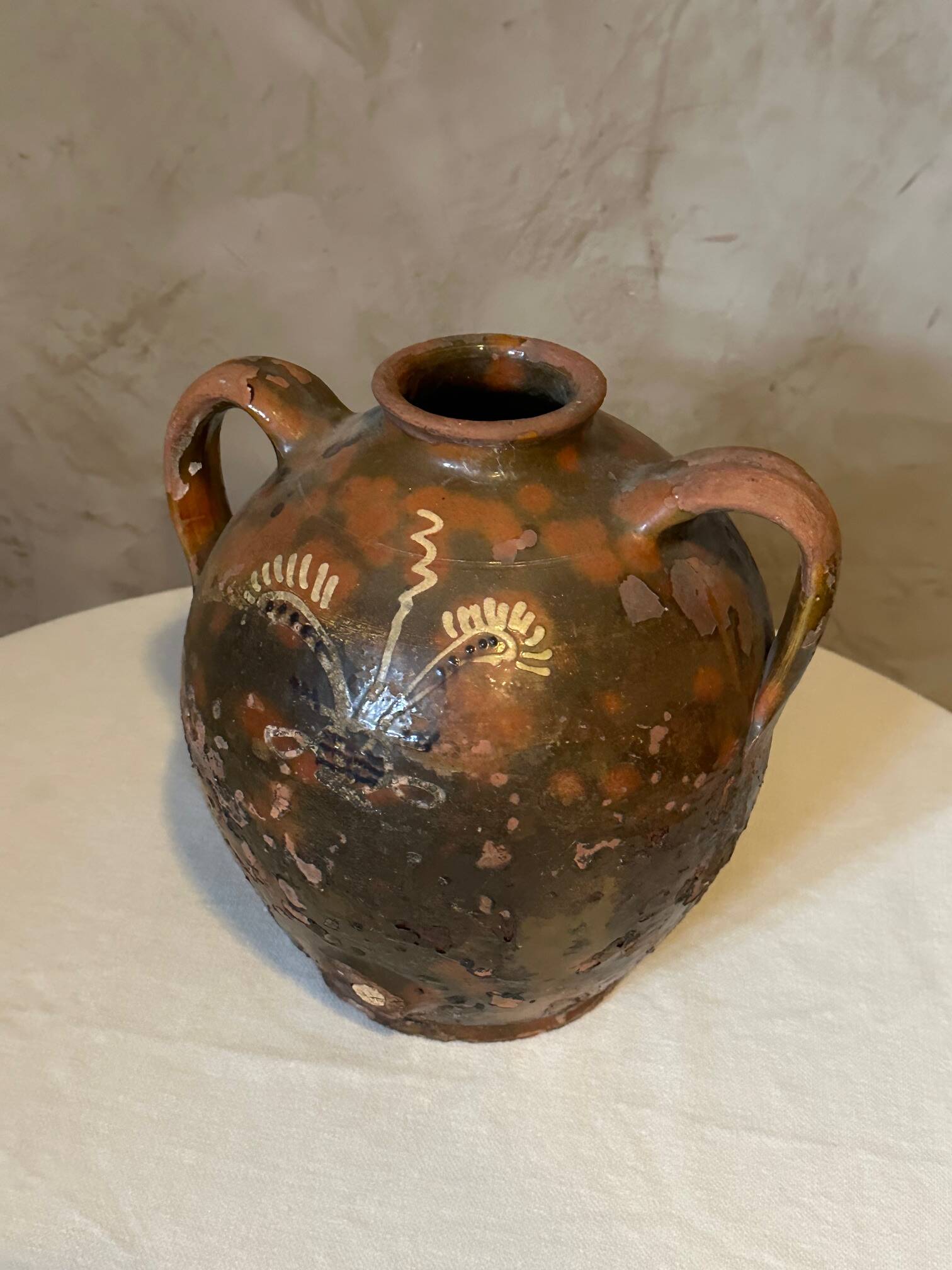 19th century oil jug