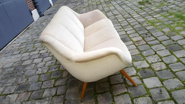 Canapé sofa années 50/60 original vintage design Organique