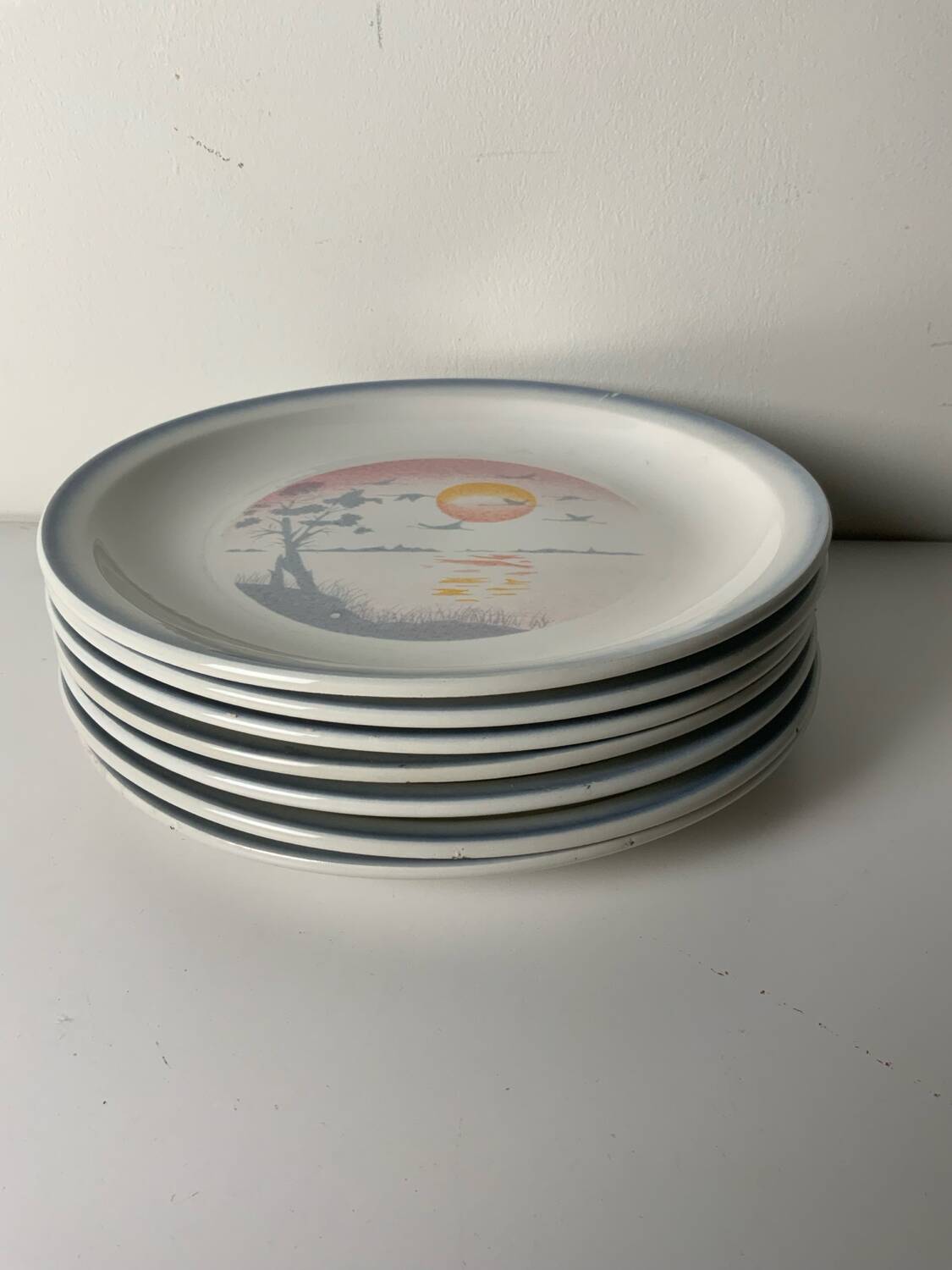 Vintage plates from the 1980s