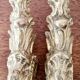 2 ornaments and an antique bronze pediment