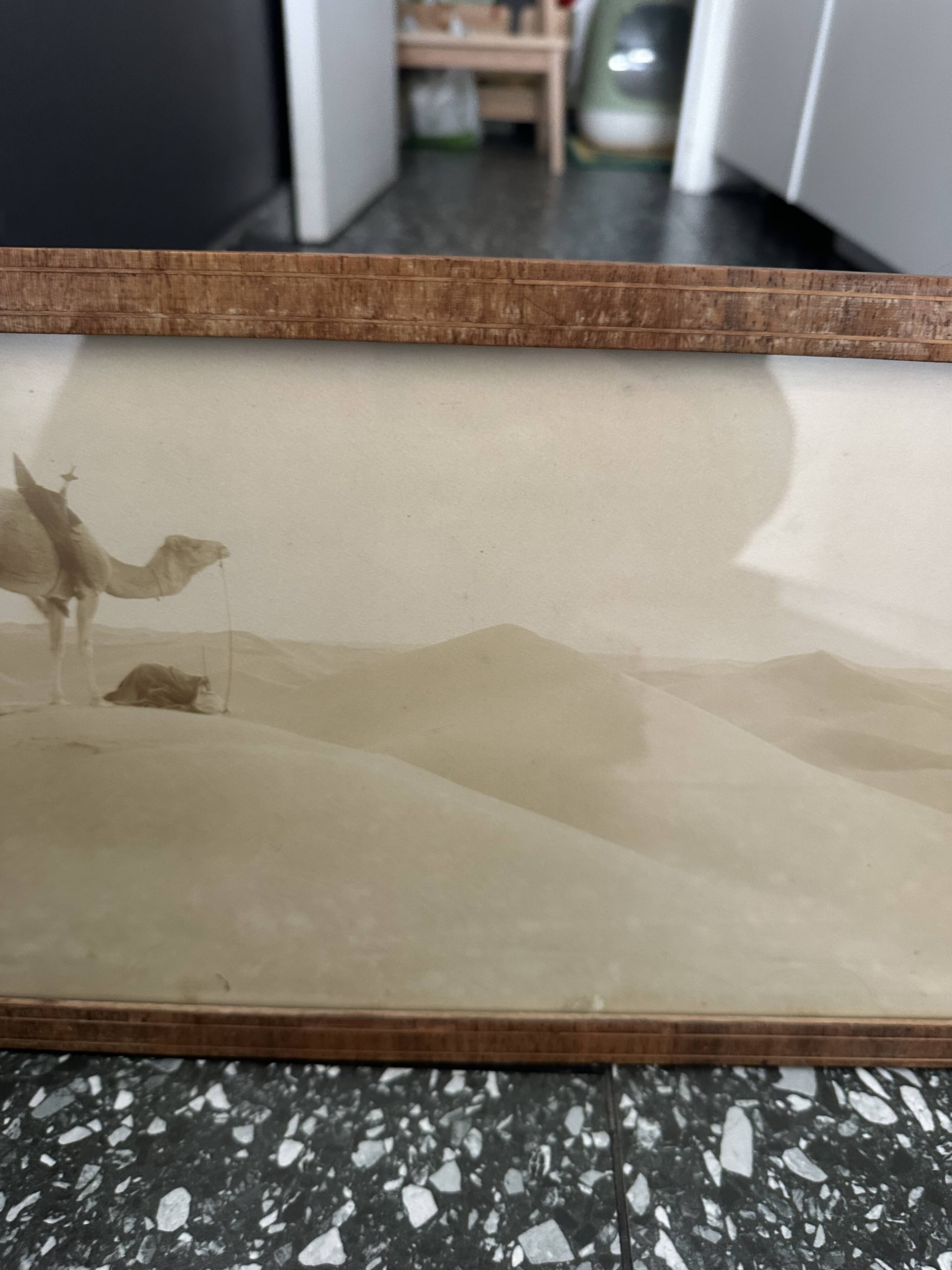 Panoramic photograph of the ancient Sahara A. Bougault around 1900 – Framed