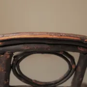 Fauteuil sculptural en bois courbé , Art Populaire, vers 1900