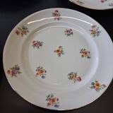 6 dessert plates in French porcelain in good condition.