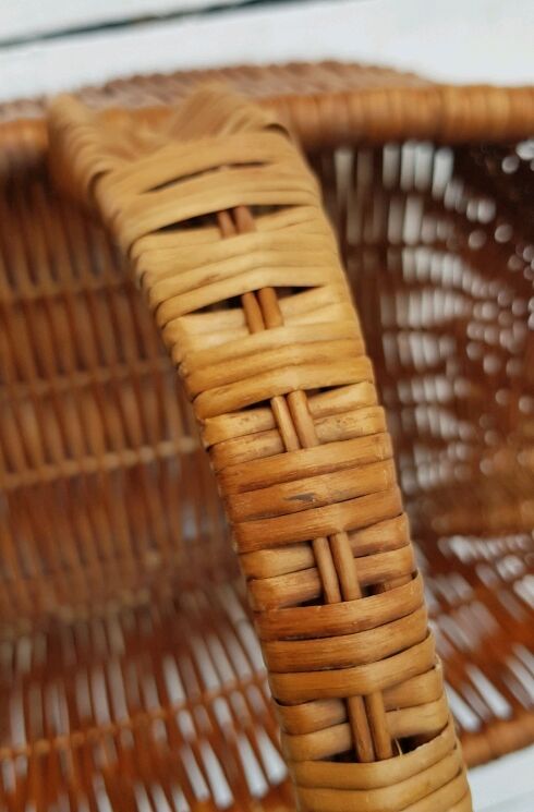 70s wicker basket