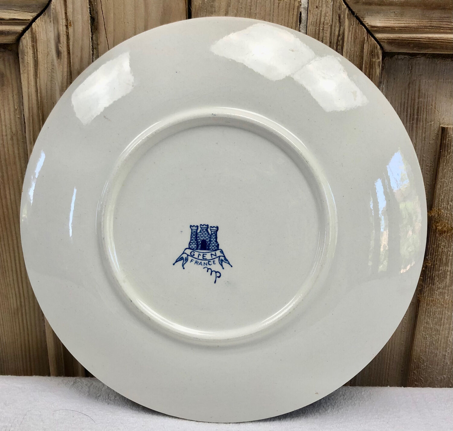 Lot de 6 assiettes à dessert Gien 1938 1960