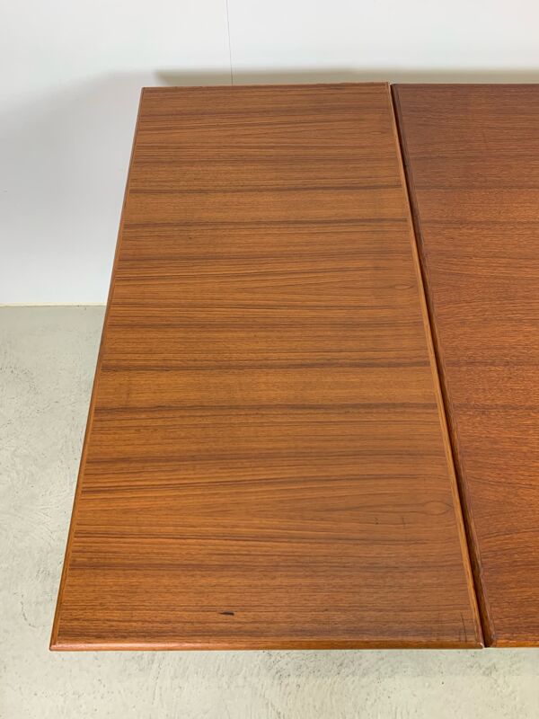 MIdCentury Drop Leave Table en teck Arne Vodder Style, 1960s Danemark