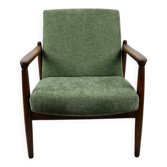 Green Olive GFM-64 Armchair attributed to Edmund Homa, 1970s
