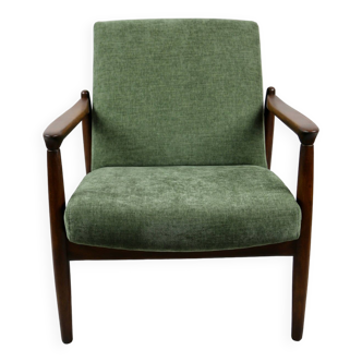 Fauteuil GFM-64 vert olive attribué à Edmund Homa, 1970