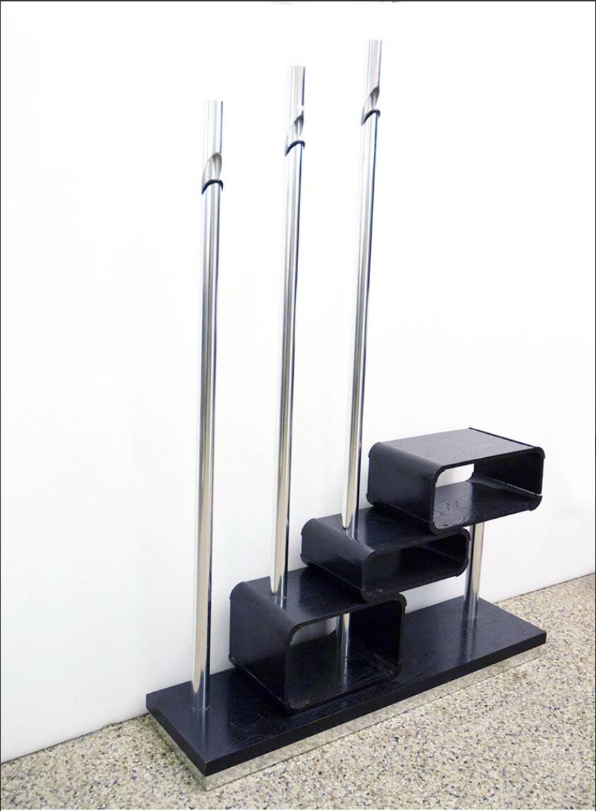 Hallway cabinet with coat rack attributed to Sormani, 1970s