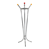 Rare chrome coat rack with colored balls, 1950s