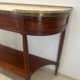 Louis XVI style mahogany console, 19th century