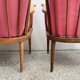 Paire de fauteuils éventail Baumann