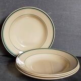 Four plates l'Amandinoise de Saint-Amand ancient