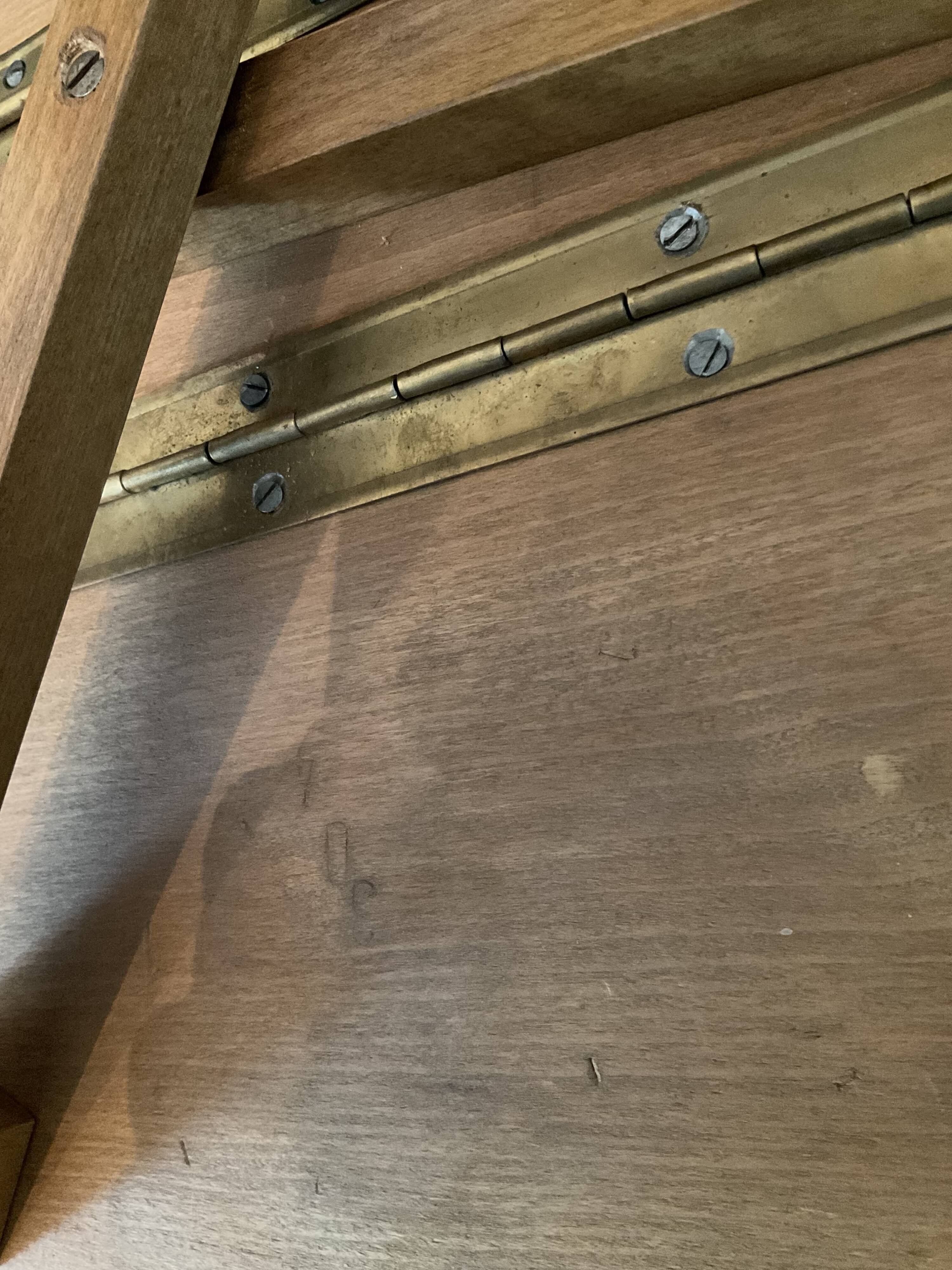 Scandinavian set by Poul Hundevad table and 4 folding teak stools