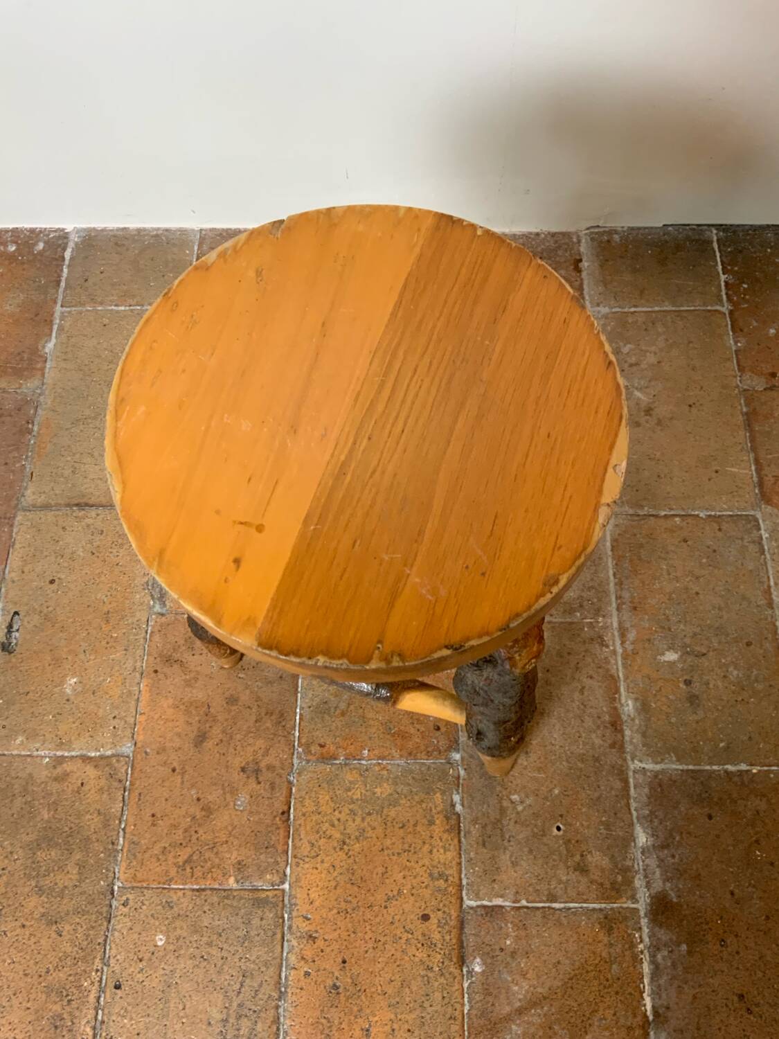 Vintage tripod stool