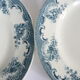 Lot of 4 flat plates, iron earth, St Amand, model "La Vallière"