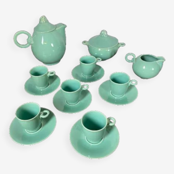 Celadon green coffee service