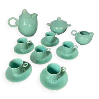 Celadon green coffee service