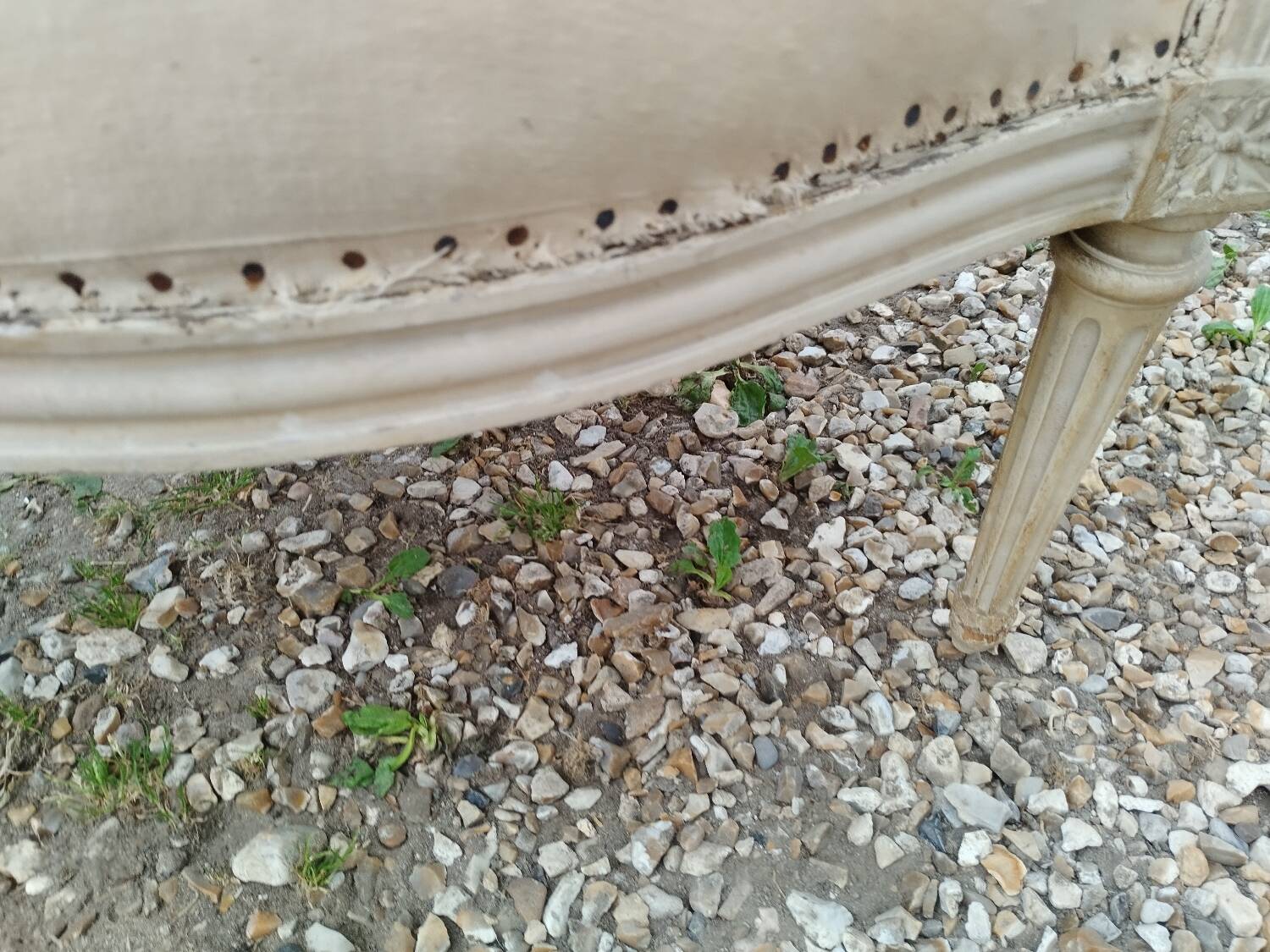 Antique armchair in Louis XVI style, 19th century.