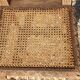 Set of 4 natural wood chairs, Henri II style