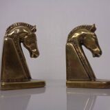 Brass Horse Bookends, 1960s, Set of 2