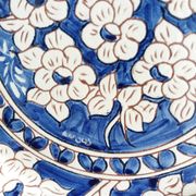 Plate signed Luis Janeiro, Portugal, enamelled terracotta plate