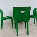 Stackable Chairs K 4870 Design Anna Castelli Ferrieri for Kartell Edition 1985 - - (Set of 4 Pcs)