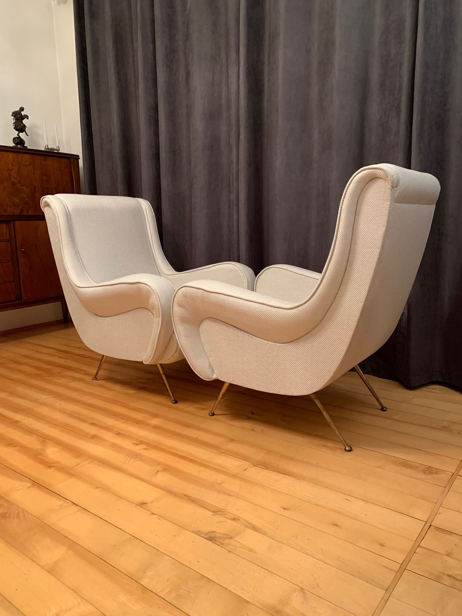 A pair of armchairs by Gigi Radice, Italy, 1960s