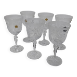 Polish crystal wine glasses 90s
