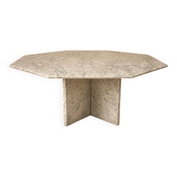 Table basse en marbre vintage, années 1970