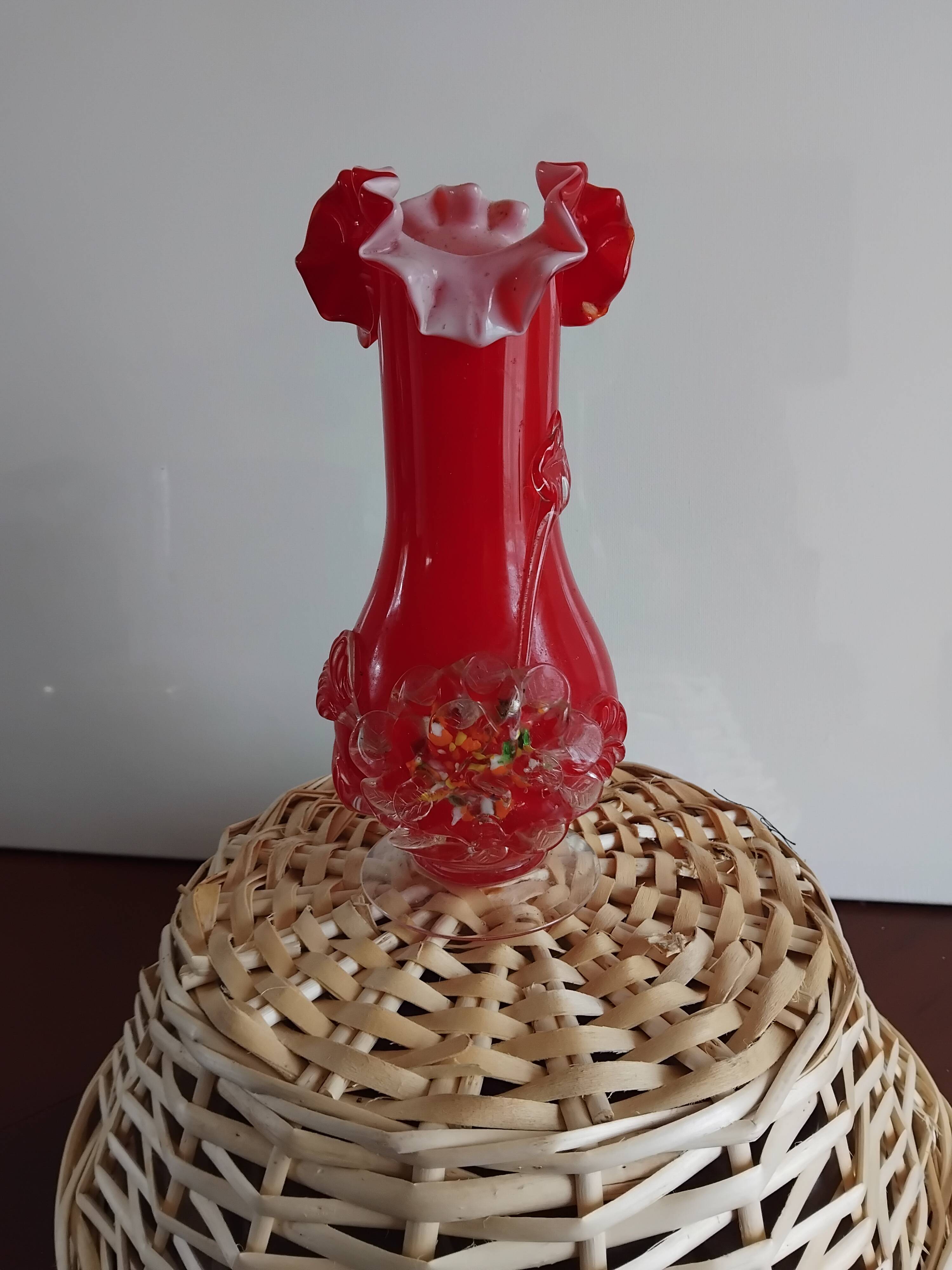 Red Murano vase