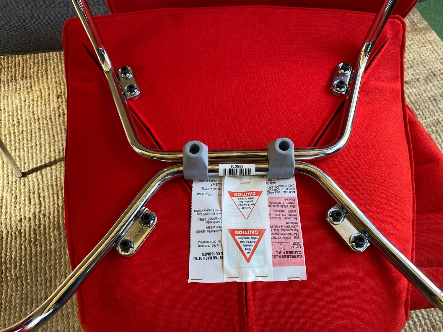 Pair of Mauï soft kartell red chair design Vico Magistretti