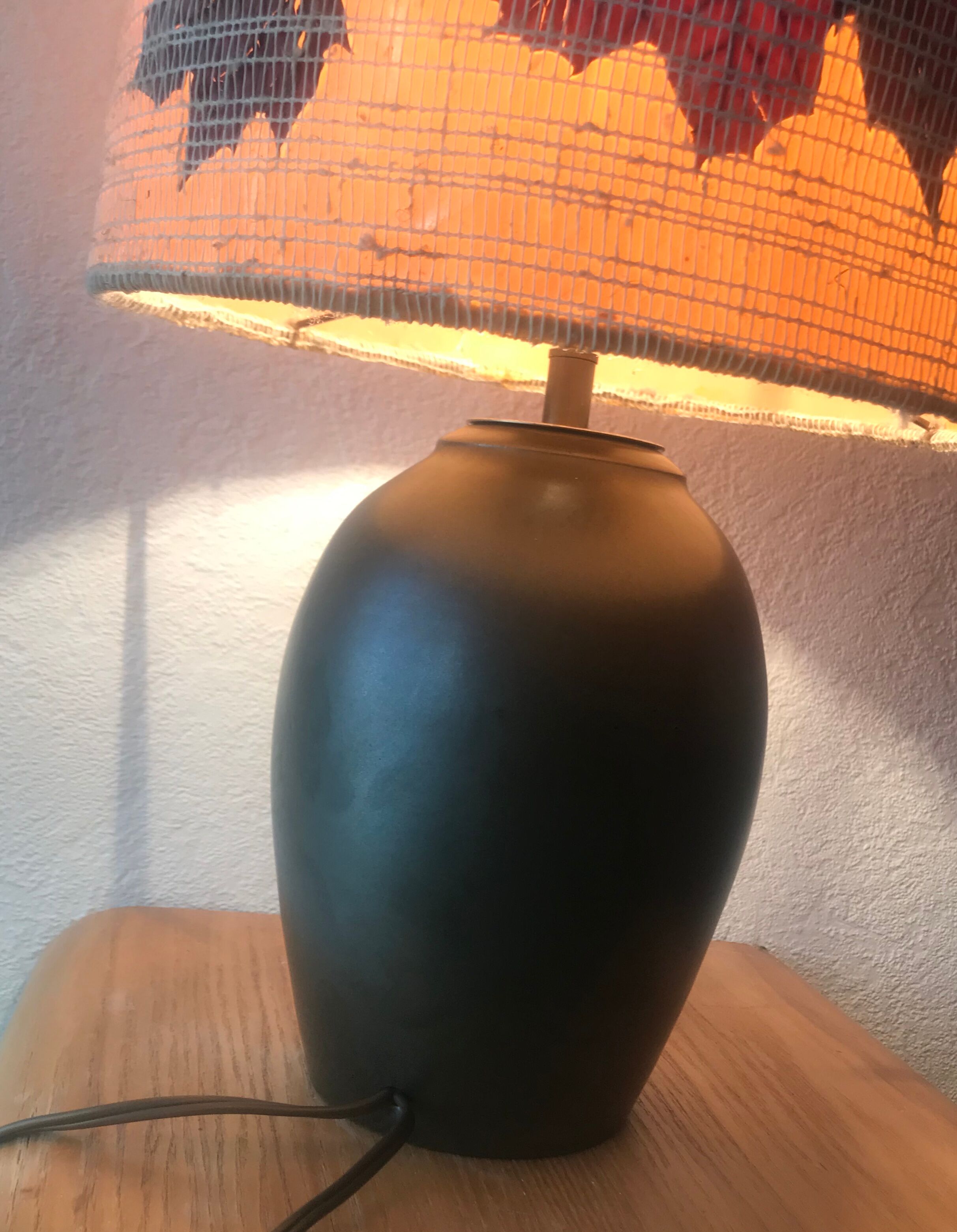 70s sandstone lamp