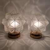 Pair of star wall lights