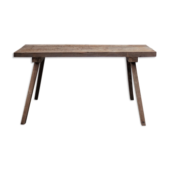Antique butcher table