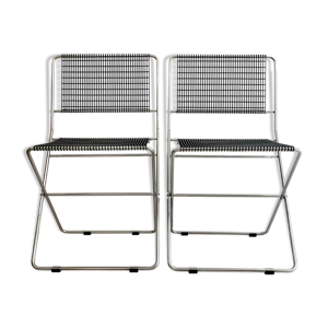 Paire de chaises pliantes deux
