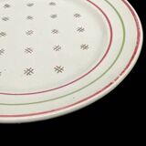Lot of ten stamped Lunéville Imperial Flan ceramic plates