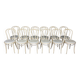 Set of 12 bistro chairs in light curved wood & skai GO IN Germany