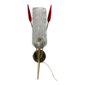Applique en laiton et verre, 1960