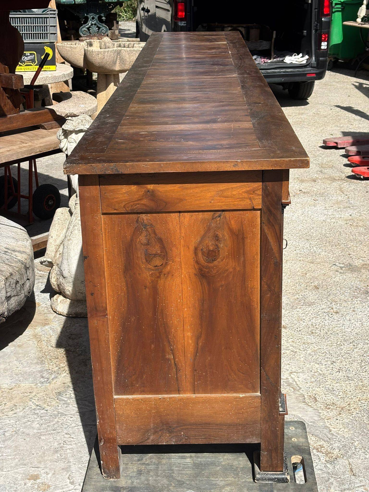 6-door solid walnut buffet from the Directoire period