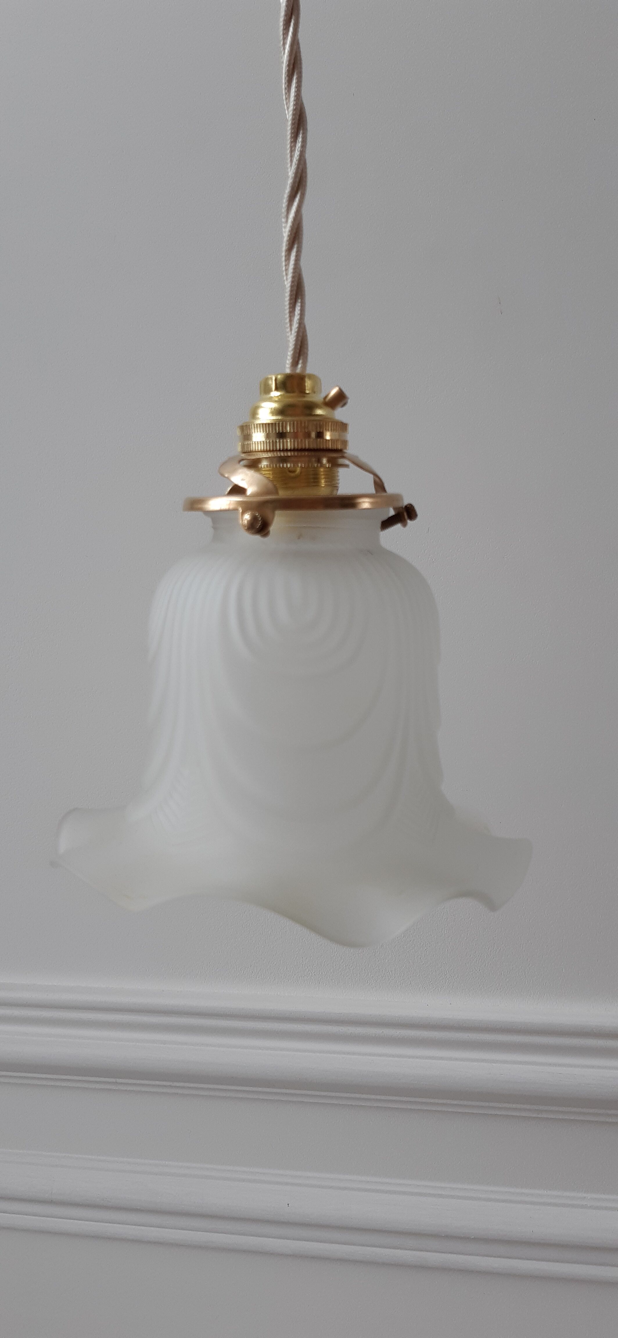 Glass tulip walking pendant lamp 20-30s