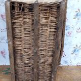 Wood and wicker basket, antique, size xxxl.