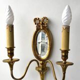 Louis XVI Wall Lamp Mirror Lucien Gau
