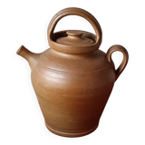 Gargoulette vintage fait main en grès marron vernissé