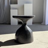 Sexy Neck - Solid wood side table (monoxyle) in organic shape colour