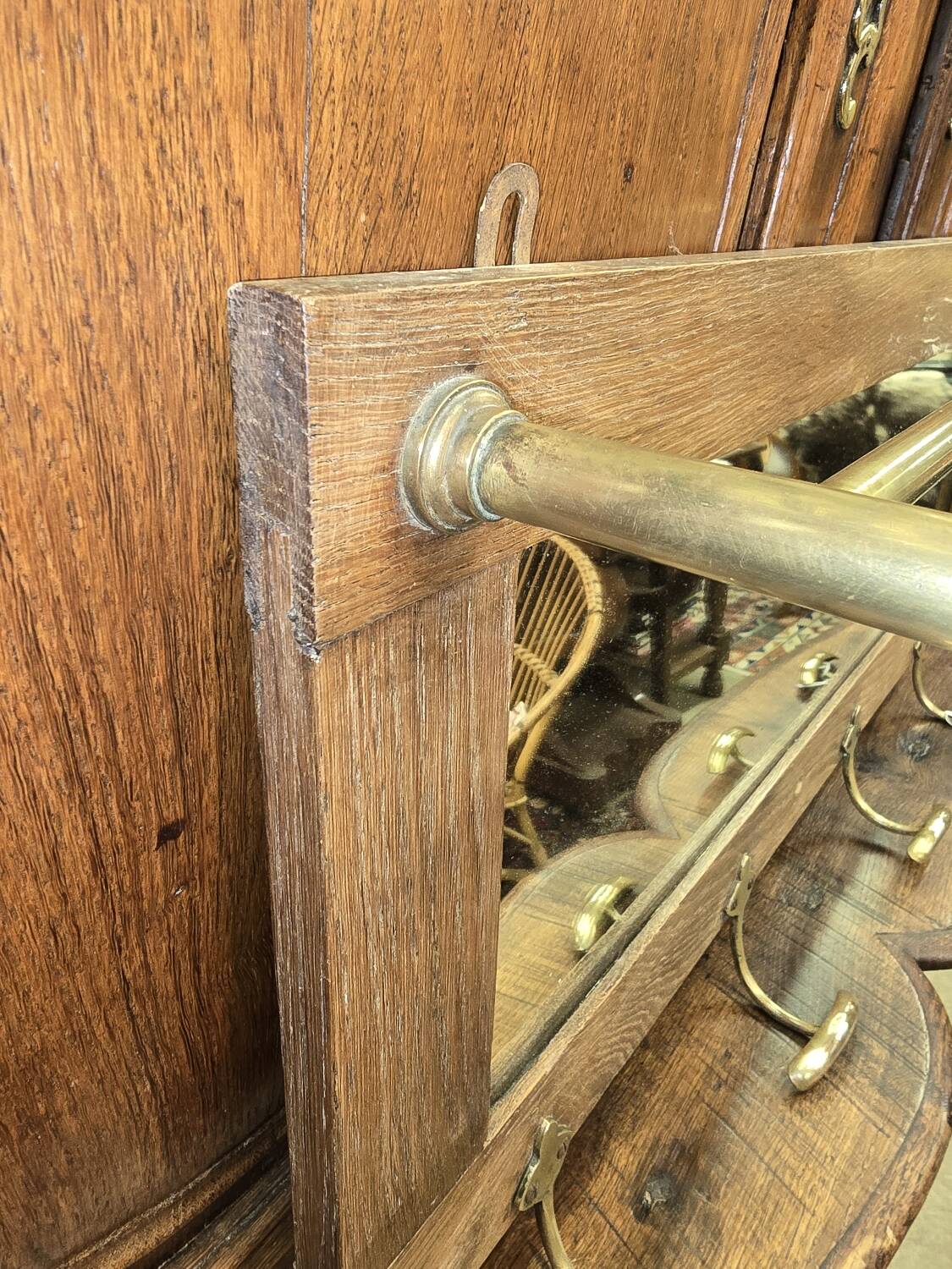 1950s wall coat rack