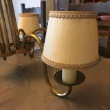 Classic antique chandelier with six lampshades
