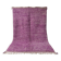 Large Beni Ouarain Rug Purple Fuchsia, Unique Texture, Handmade 3x2M