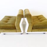 C&B Italia Amanta set of 2 lounge chairs by Mario Bellini 70s