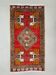 Small Vintage Turkish Rug 96x48 cm, Short Runner, Tribal, Shabby, Mini Carpet